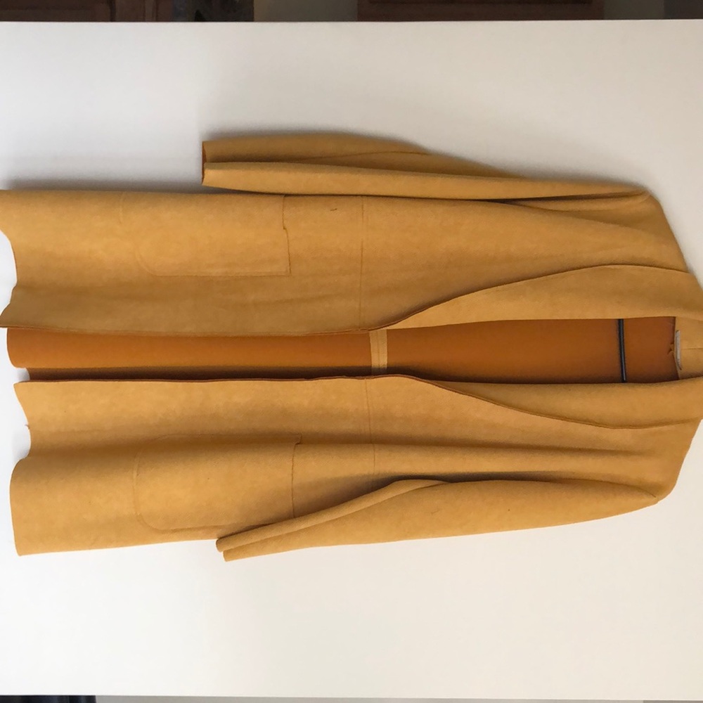 Mustard down coat